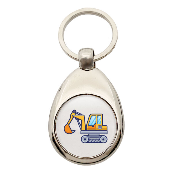 Schlüsselanhänger Bagger Comic