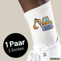 Unisex Socken Bagger Comic Größe 37/46 White...