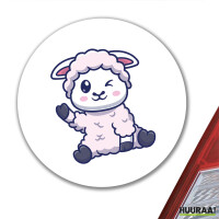 Aufkleber Lamm Baby Schaf 10cm