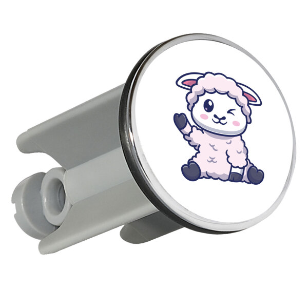 Waschbeckenstöpsel Lamm Baby Schaf 4cm