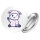 Button Lamm Baby Schaf rund