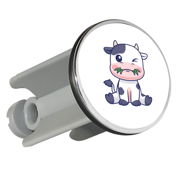 Waschbeckenstöpsel Kälbchen Baby Kuh 4cm