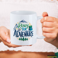 Kaffeetasse Ready for Adventure Berge 330ml