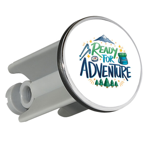 Waschbeckenstöpsel Ready for Adventure Berge 4cm Abflussstopfen