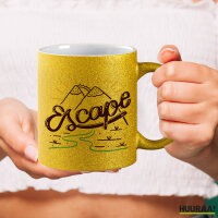 Glitzertasse Escape Berge 330ml