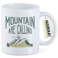 Kaffeetasse Mountain are calling Berge 330ml