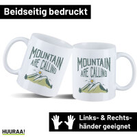Kaffeetasse Mountain are calling Berge 330ml