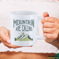 Kaffeetasse Mountain are calling Berge 330ml