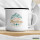 Emaille Tasse Explore Mountains Adventure Awaits 300ml Vintage Emaille Becher