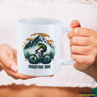 Kaffeetasse Mountain Bike Berge 330ml