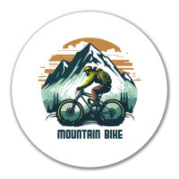 Aufkleber Mountain Bike Berge 10cm