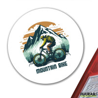 Aufkleber Mountain Bike Berge 10cm