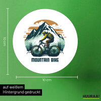 Aufkleber Mountain Bike Berge 10cm