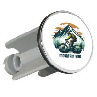 Waschbeckenstöpsel Mountain Bike Berge 4cm