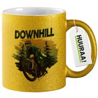 Glitzertasse Downhill Bike 330ml