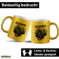 Glitzertasse Downhill Bike 330ml