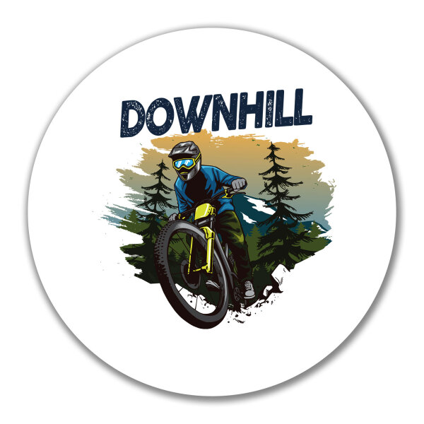 Aufkleber Downhill Bike 10cm