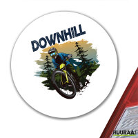 Aufkleber Downhill Bike 10cm