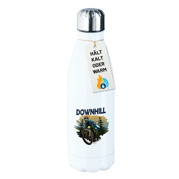 Edelstahl-Trinkflasche Downhill Bike 500ml Wasserflasche