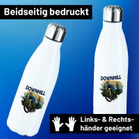Edelstahl-Trinkflasche Downhill Bike 500ml Wasserflasche