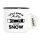 Emaille Tasse Snowboard Just add snow 300ml Vintage