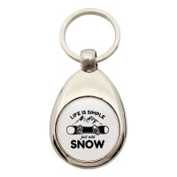 Schlüsselanhänger Snowboard Just add snow