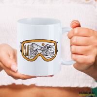 Kaffeetasse Ski Skibrille 330ml