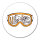 Aufkleber Ski Skibrille 10cm