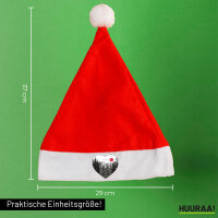 Weihnachtsmütze Paar wandert Herz