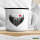Emaille Tasse Paar wandert Herz 300ml Vintage