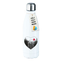 Trinkflasche Paar wandert Herz 500ml Edelstahl Wasserflasche