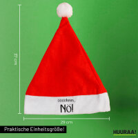 Weihnachtsmütze ööööhmm Nö Schriftzug