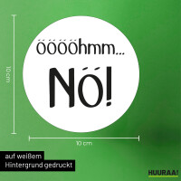 Aufkleber ööööhmm Nö Schriftzug 10cm