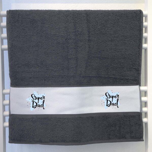 Handtuch Super Dad Bester Papa 50x100cm
