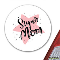 Aufkleber Super Mom Beste Mama 10cm