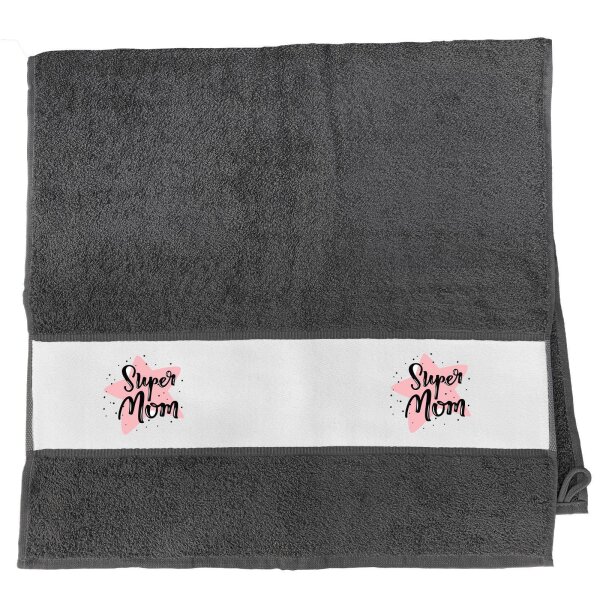 Handtuch Super Mom Beste Mama 50x100cm