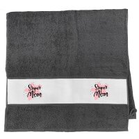 Handtuch Super Mom Beste Mama 50x100cm