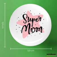 Button Super Mom Beste Mama