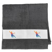 Handtuch bunte Handball Silhouette 50x100cm