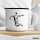 Emaille Tasse Handball Silhouette 300ml Vintage Emaille Becher
