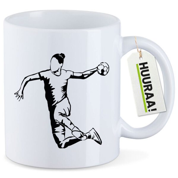 Kaffeetasse Handball Silhouette 330ml