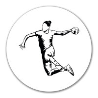 Aufkleber Handball Silhouette 10cm