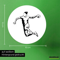 Aufkleber Handball Silhouette 10cm