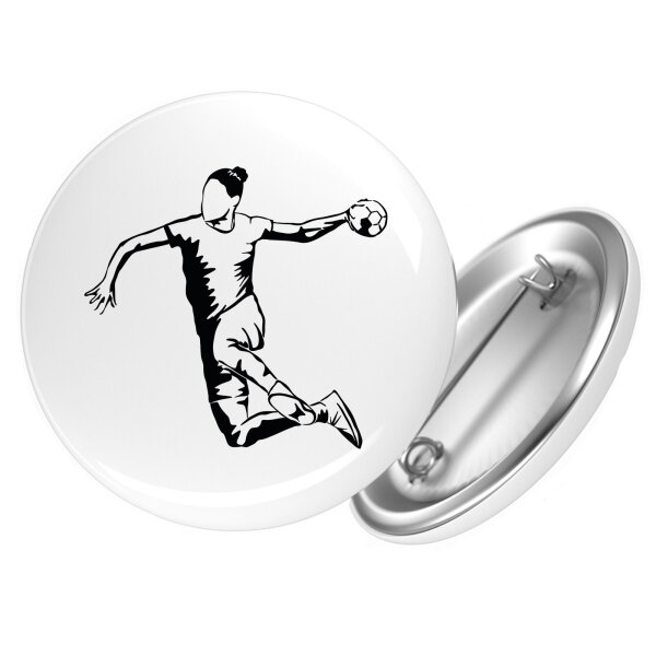 Button Handball Silhouette