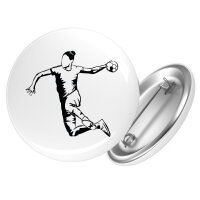 Button Handball Silhouette