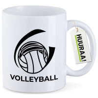 Kaffeetasse Volleyball Schriftzug 330ml