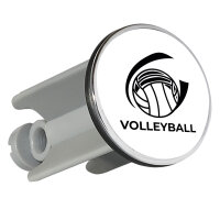 Waschbeckenstöpsel Volleyball Schriftzug 4cm