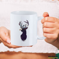 Kaffeetasse Hirsch Silhouette 330ml