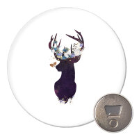 Magnet Hirsch Silhouette 59mm Kühlschrankmagnet