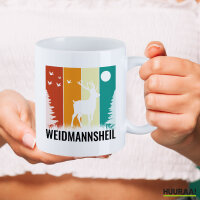 Kaffeetasse Weidmannsheil Hirsch Wald 330ml